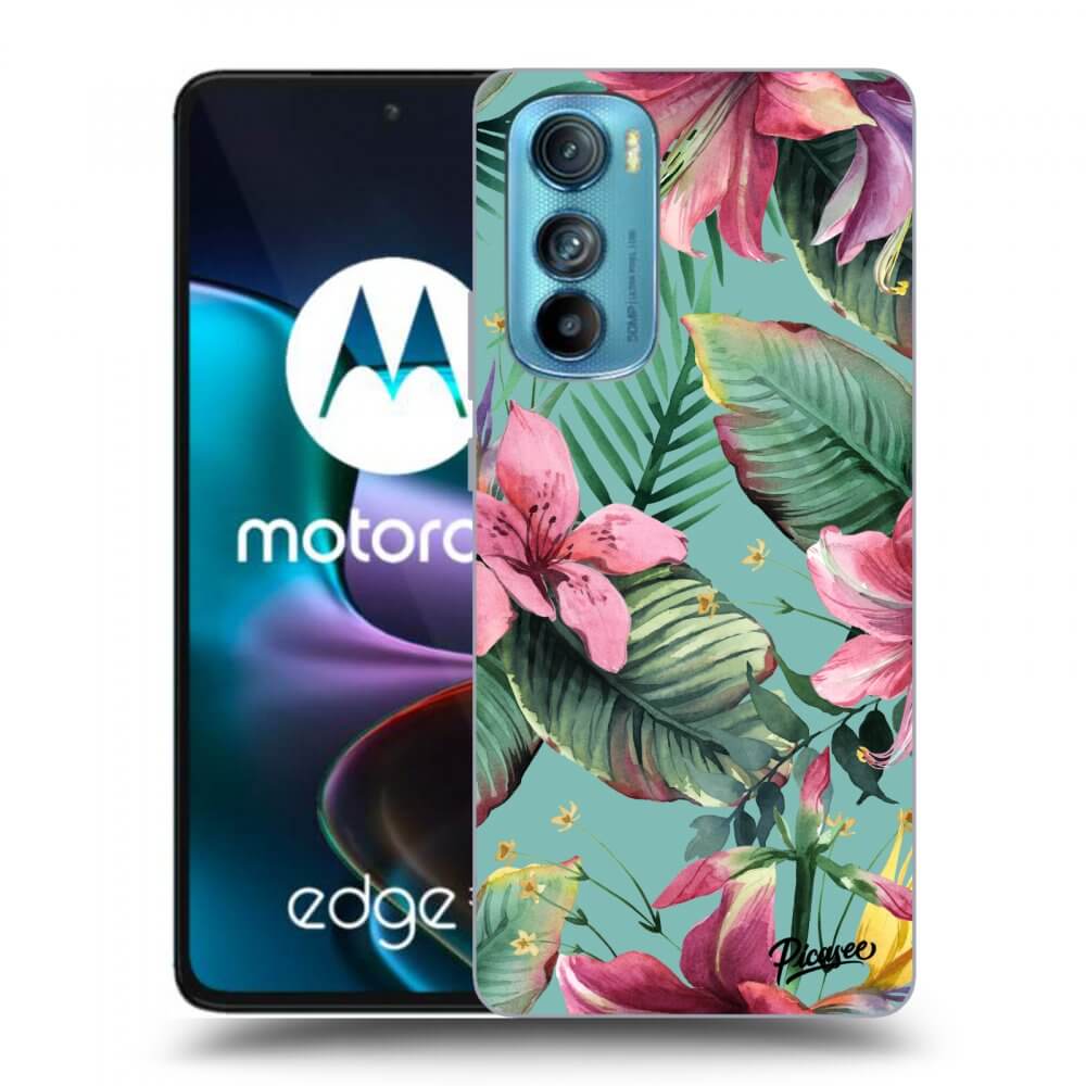 Picasee crna silikonska maskica za Motorola Edge 30 - Hawaii