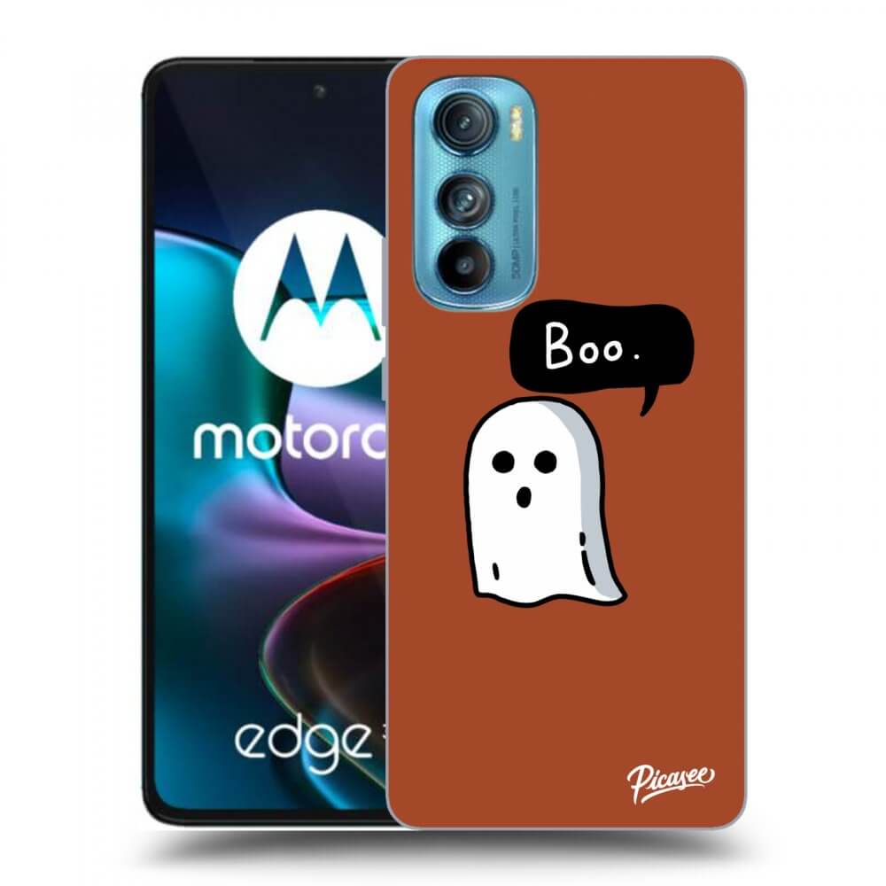 Picasee crna silikonska maskica za Motorola Edge 30 - Boo