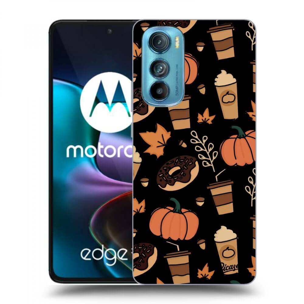 Picasee crna silikonska maskica za Motorola Edge 30 - Fallovers