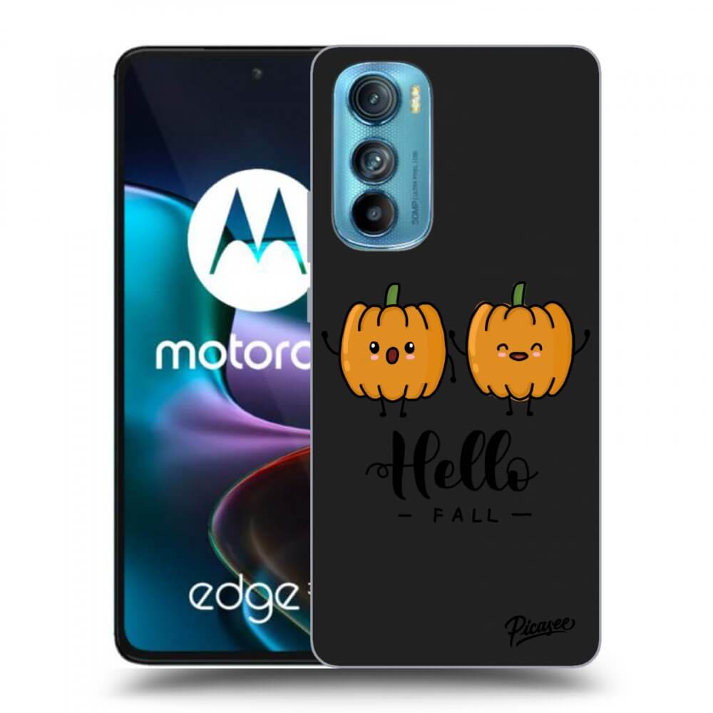 Picasee crna silikonska maskica za Motorola Edge 30 - Hallo Fall