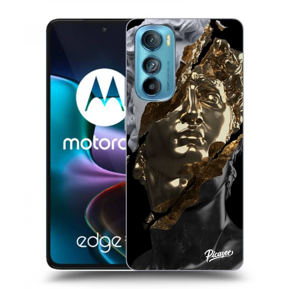 Picasee crna silikonska maskica za Motorola Edge 30 - Trigger