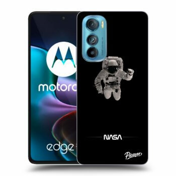 Picasee crna silikonska maskica za Motorola Edge 30 - Astronaut Minimal