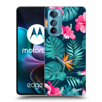 Maskica za Motorola Edge 30 - Pink Monstera