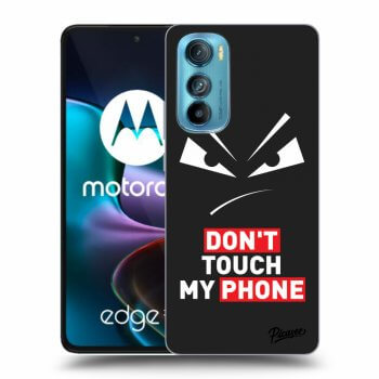 Picasee crna silikonska maskica za Motorola Edge 30 - Evil Eye - Transparent
