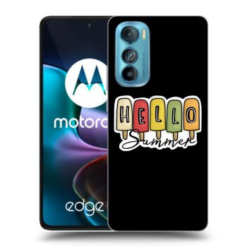 Picasee crna silikonska maskica za Motorola Edge 30 - Ice Cream