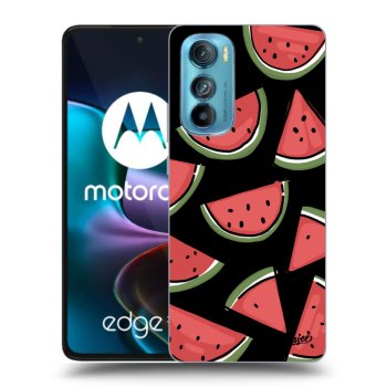 Picasee crna silikonska maskica za Motorola Edge 30 - Melone