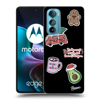 Maskica za Motorola Edge 30 - Christmas Stickers