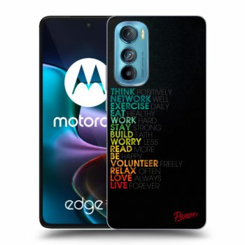 Picasee crna silikonska maskica za Motorola Edge 30 - Motto life