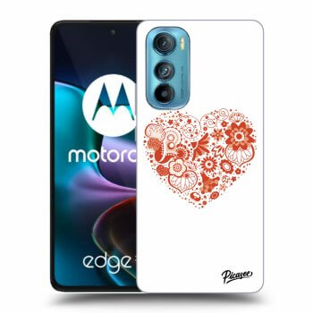 Picasee silikonska prozirna maskica za Motorola Edge 30 - Big heart