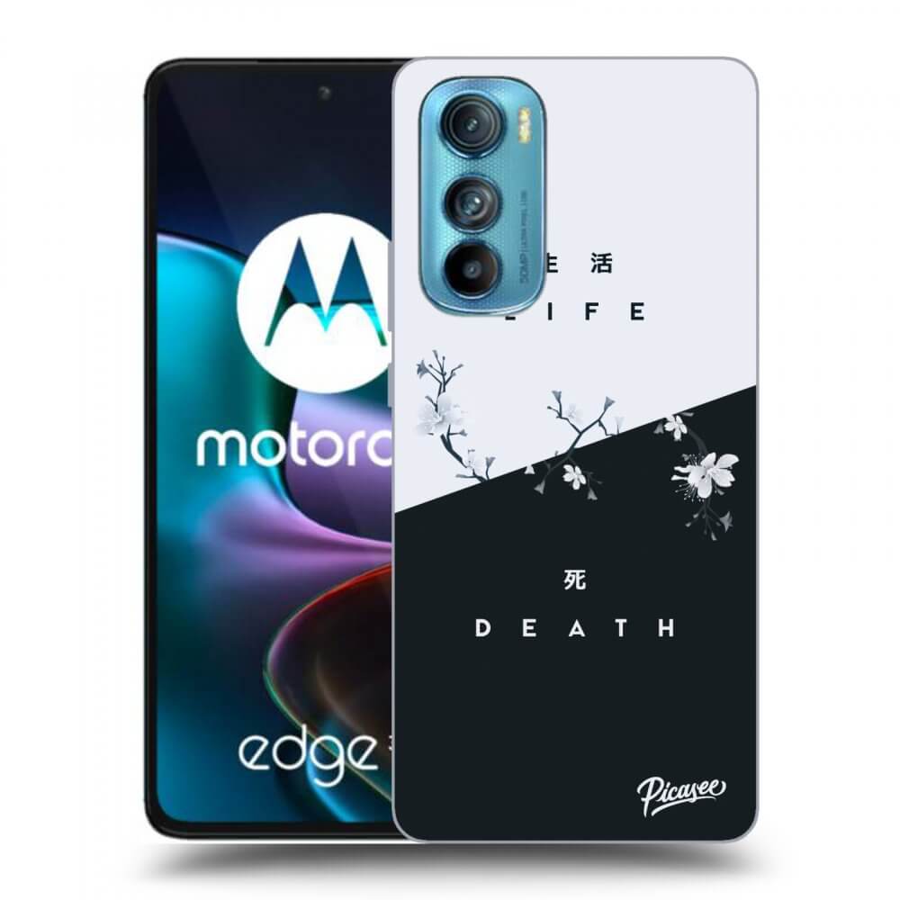 Picasee crna silikonska maskica za Motorola Edge 30 - Life - Death