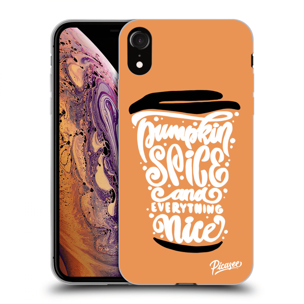 Picasee ULTIMATE CASE za Apple iPhone XR - Pumpkin coffee