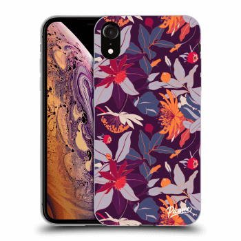 Picasee ULTIMATE CASE za Apple iPhone XR - Purple Leaf