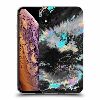 Picasee crna silikonska maskica za Apple iPhone XR - Magnetic