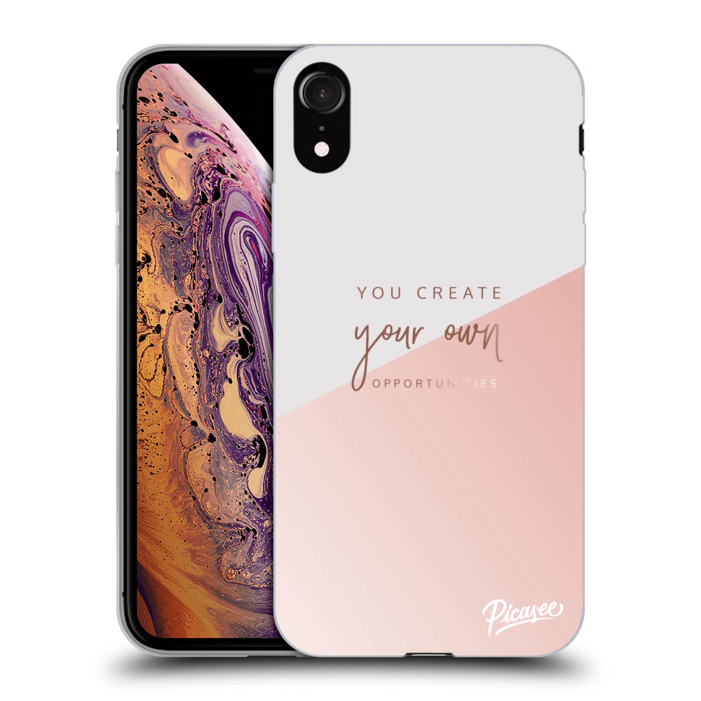 Picasee silikonska prozirna maskica za Apple iPhone XR - You create your own opportunities