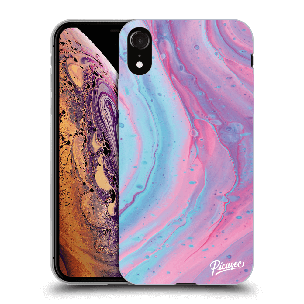 Picasee ULTIMATE CASE za Apple iPhone XR - Pink liquid