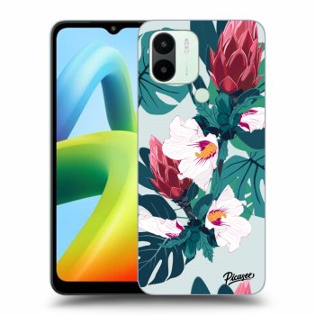 Picasee crna silikonska maskica za Xiaomi Redmi A1 - Rhododendron