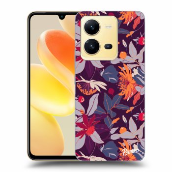 Maskica za Vivo X80 Lite - Purple Leaf