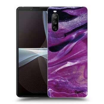 Maskica za Sony Xperia 10 III - Purple glitter