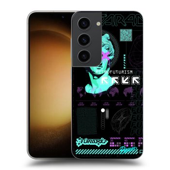 Picasee crna silikonska maskica za Samsung Galaxy S23 5G - RETRO