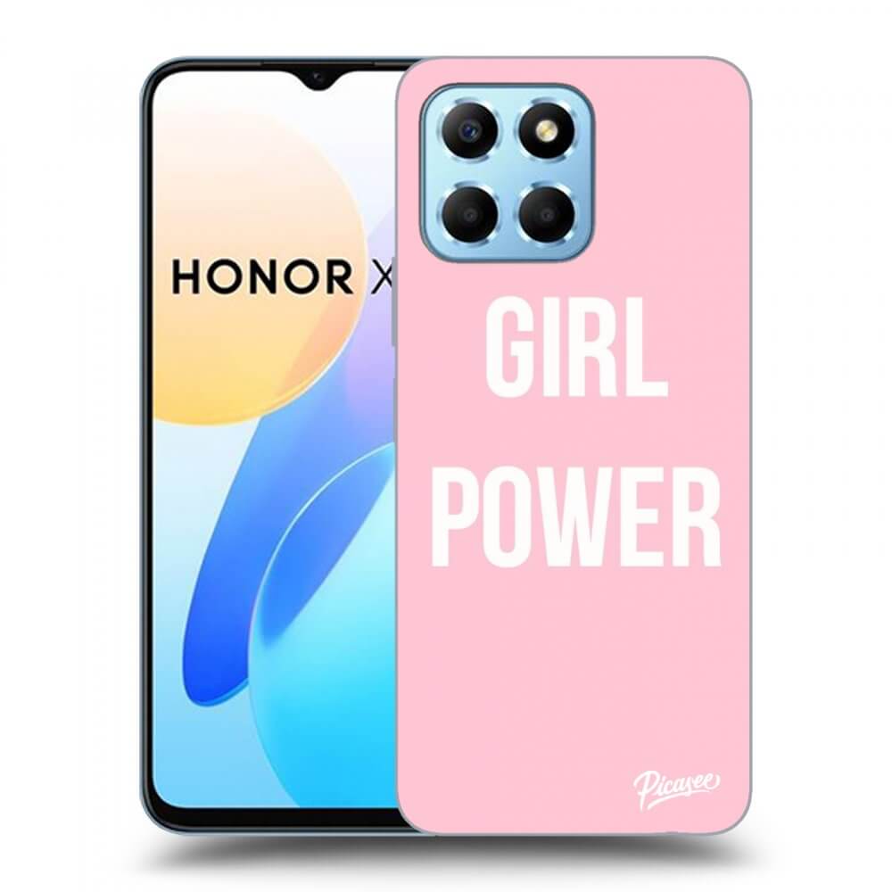 Picasee silikonska prozirna maskica za Honor X8 5G - Girl power