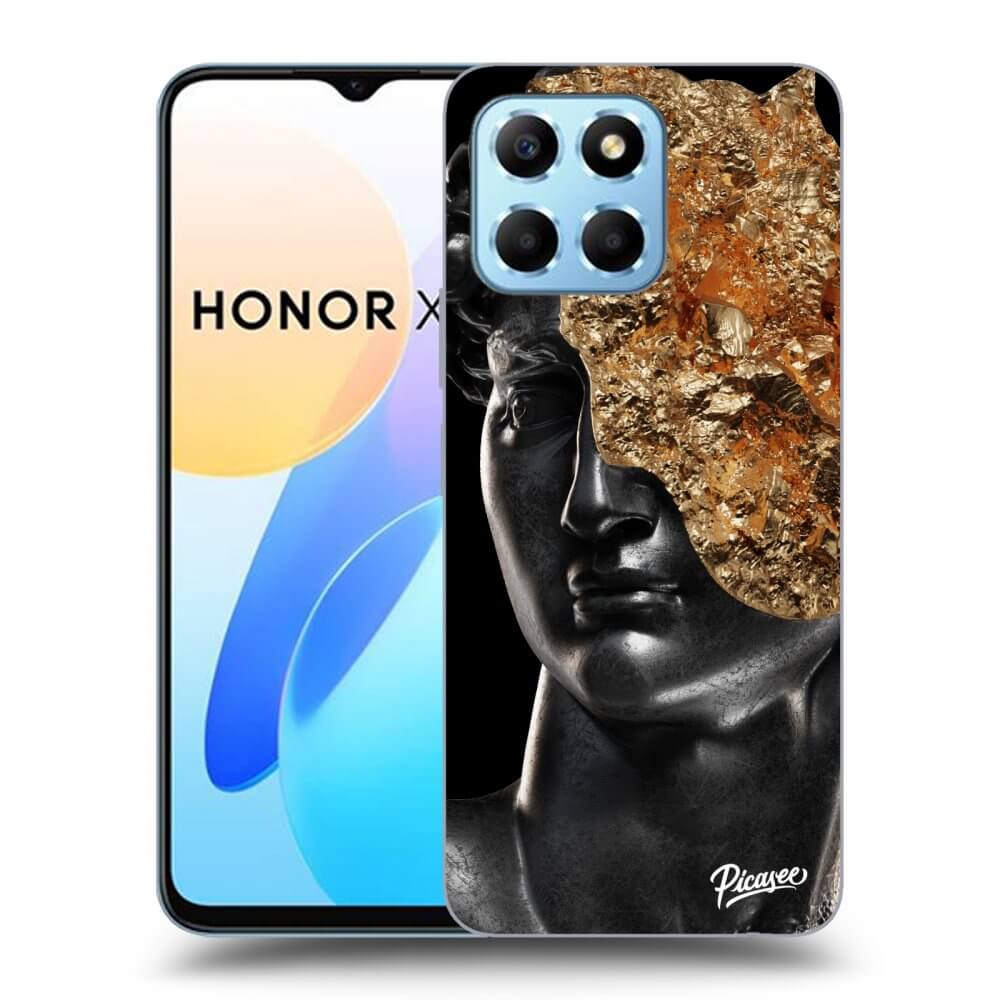 Picasee crna silikonska maskica za Honor X8 5G - Holigger