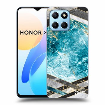 Maskica za Honor X8 5G - Blue geometry