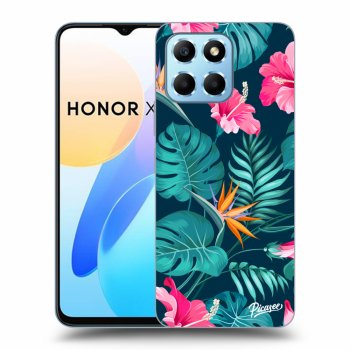 Maskica za Honor X8 5G - Pink Monstera