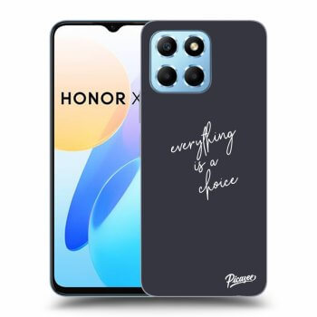 Picasee crna silikonska maskica za Honor X8 5G - Everything is a choice