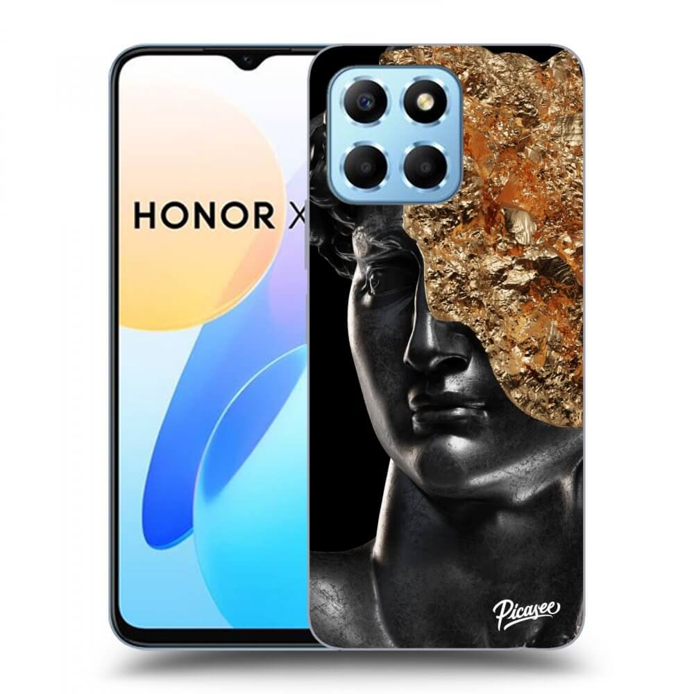Picasee crna silikonska maskica za Honor X6 - Holigger