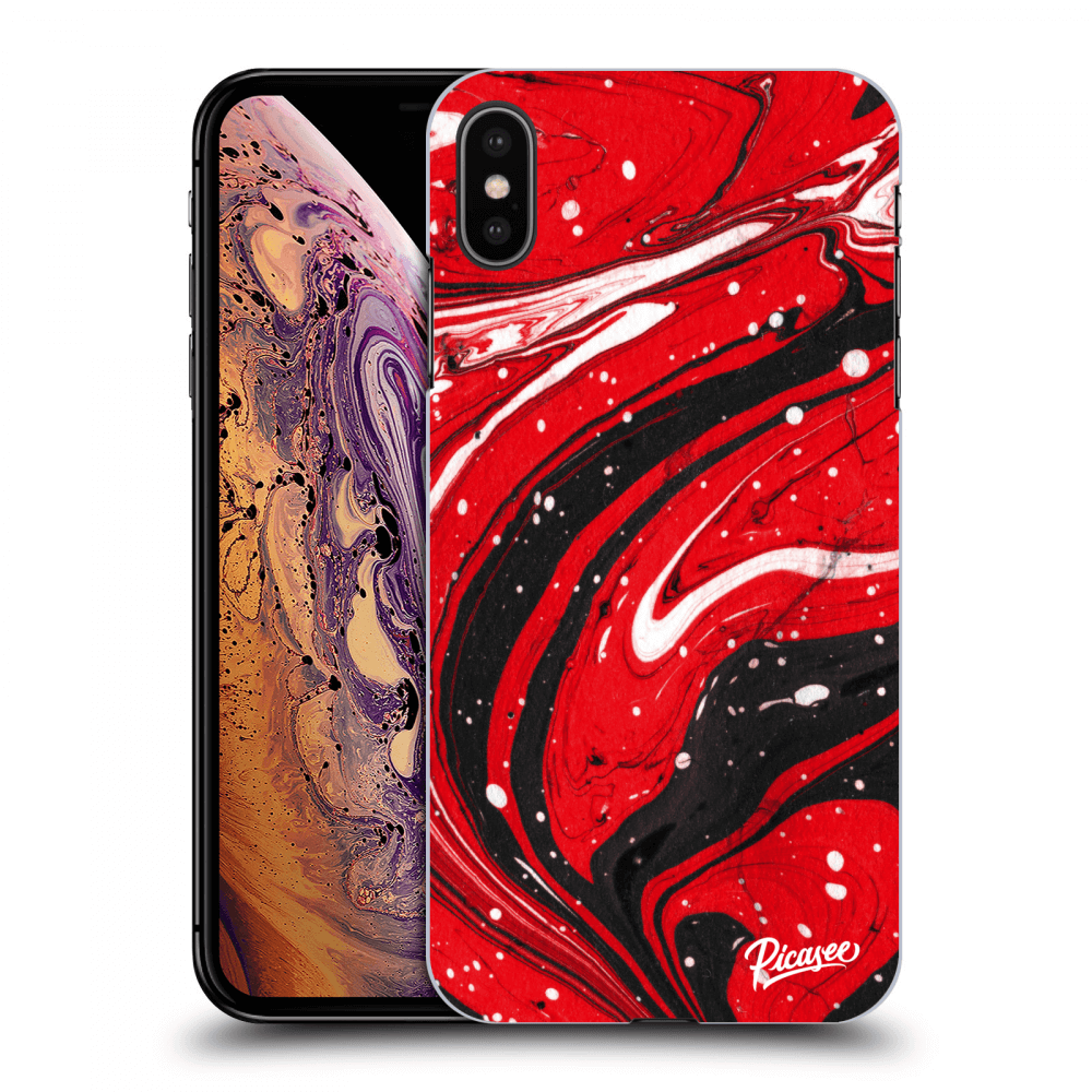 Picasee ULTIMATE CASE za Apple iPhone XS Max - Red black
