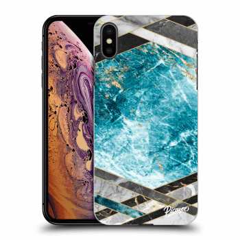 Maskica za Apple iPhone XS Max - Blue geometry