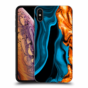 Picasee ULTIMATE CASE za Apple iPhone XS Max - Gold blue