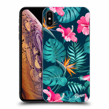 Picasee ULTIMATE CASE za Apple iPhone XS Max - Pink Monstera