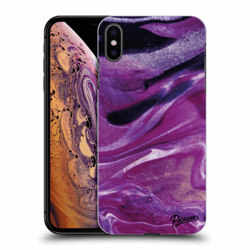 Maskica za Apple iPhone XS Max - Purple glitter