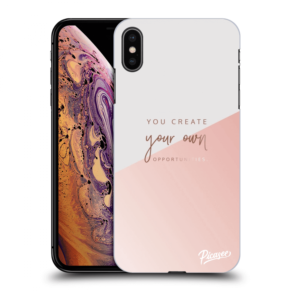 Picasee crna silikonska maskica za Apple iPhone XS Max - You create your own opportunities
