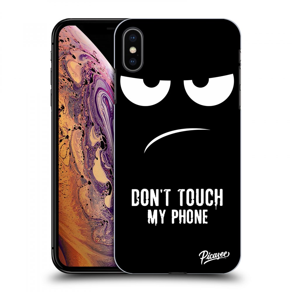Picasee ULTIMATE CASE za Apple iPhone XS Max - Don't Touch My Phone