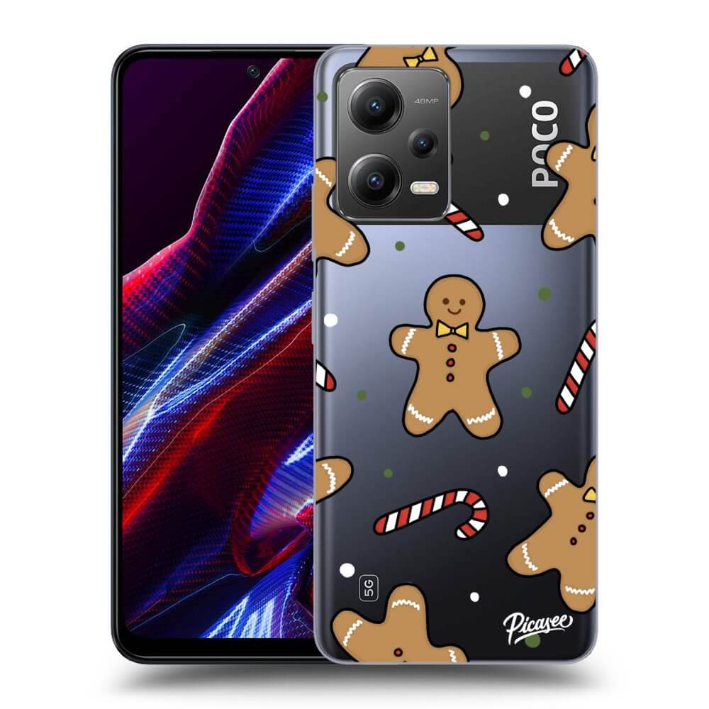 Picasee silikonska prozirna maskica za Xiaomi Poco X5 - Gingerbread