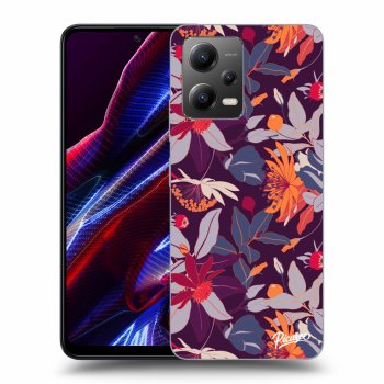 Maskica za Xiaomi Poco X5 - Purple Leaf