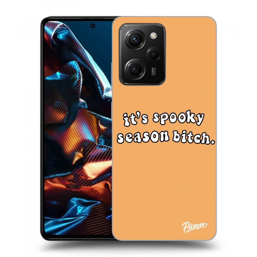 Picasee crna silikonska maskica za Xiaomi Poco X5 Pro - Spooky season