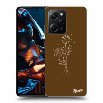 Maskica za Xiaomi Poco X5 Pro - Brown flowers