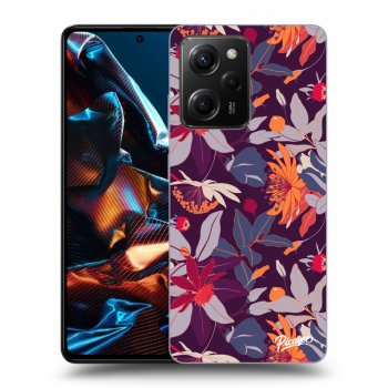Maskica za Xiaomi Poco X5 Pro - Purple Leaf
