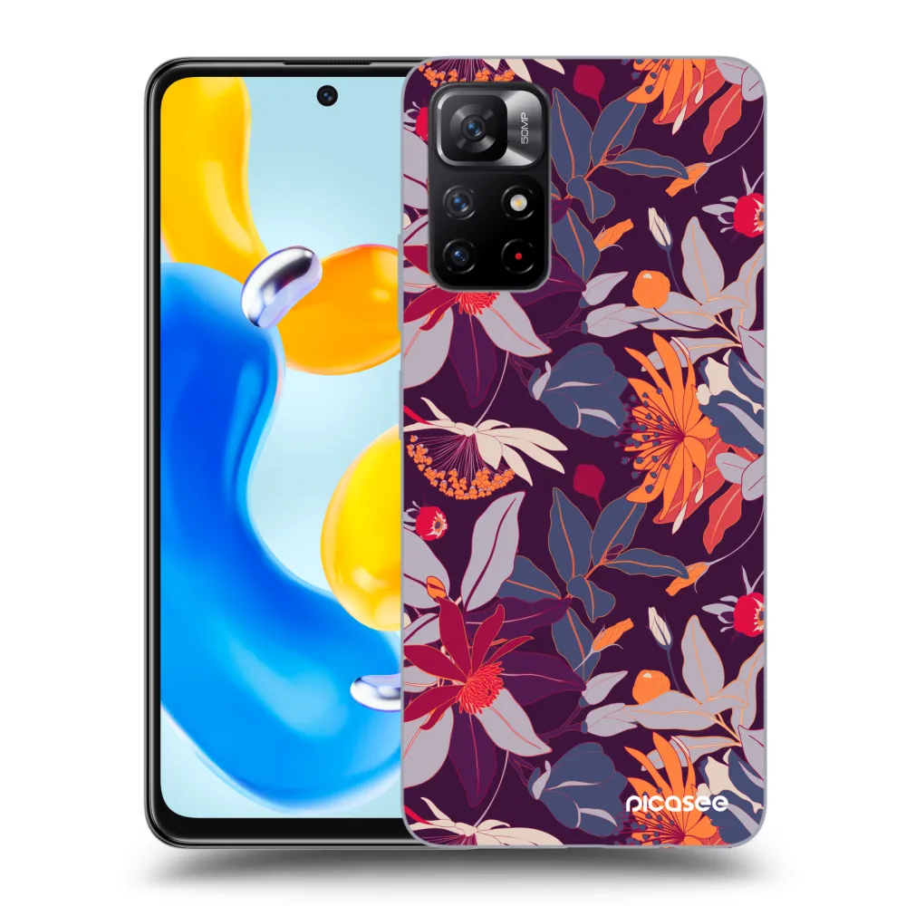 Picasee ULTIMATE CASE za Xiaomi Redmi Note 11S 5G - Purple Leaf