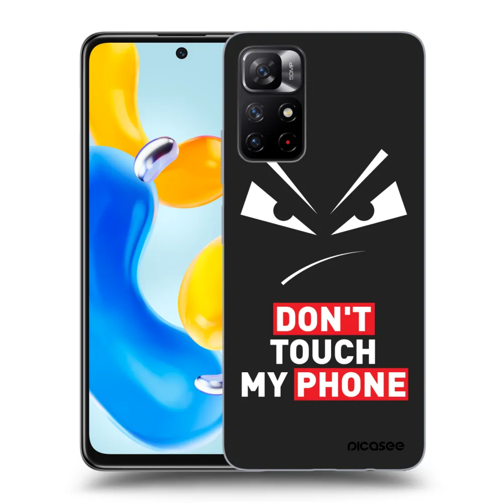Picasee crna silikonska maskica za Xiaomi Redmi Note 11S 5G - Evil Eye - Transparent