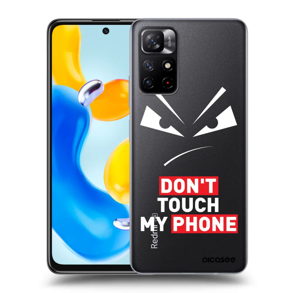 Picasee silikonska prozirna maskica za Xiaomi Redmi Note 11S 5G - Evil Eye - Transparent