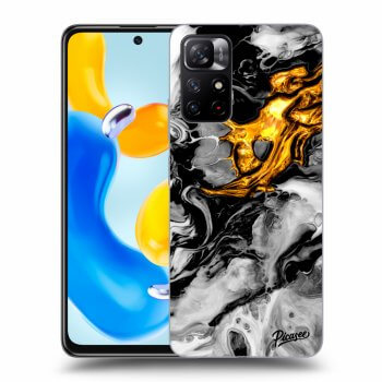 Maskica za Xiaomi Redmi Note 11S 5G - Black Gold 2