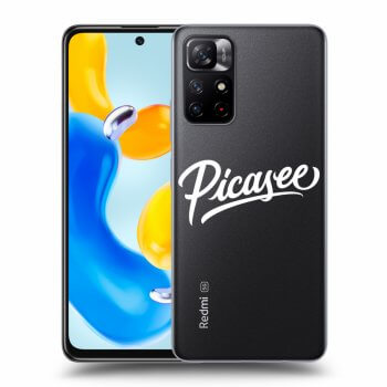 Picasee silikonska prozirna maskica za Xiaomi Redmi Note 11S 5G - Picasee - old logo - white