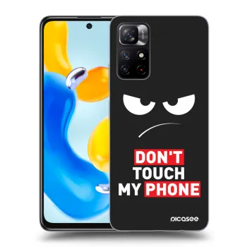 Picasee crna silikonska maskica za Xiaomi Redmi Note 11S 5G - Angry Eyes - Transparent