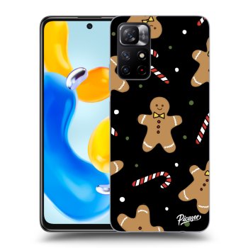 Picasee crna silikonska maskica za Xiaomi Redmi Note 11S 5G - Gingerbread
