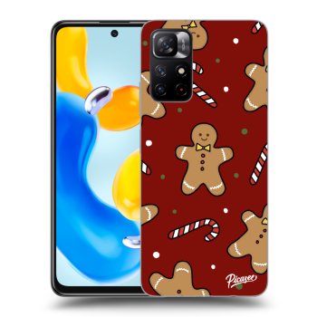 Picasee crna silikonska maskica za Xiaomi Redmi Note 11S 5G - Gingerbread 2