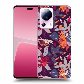 Maskica za Xiaomi 13 Lite - Purple Leaf